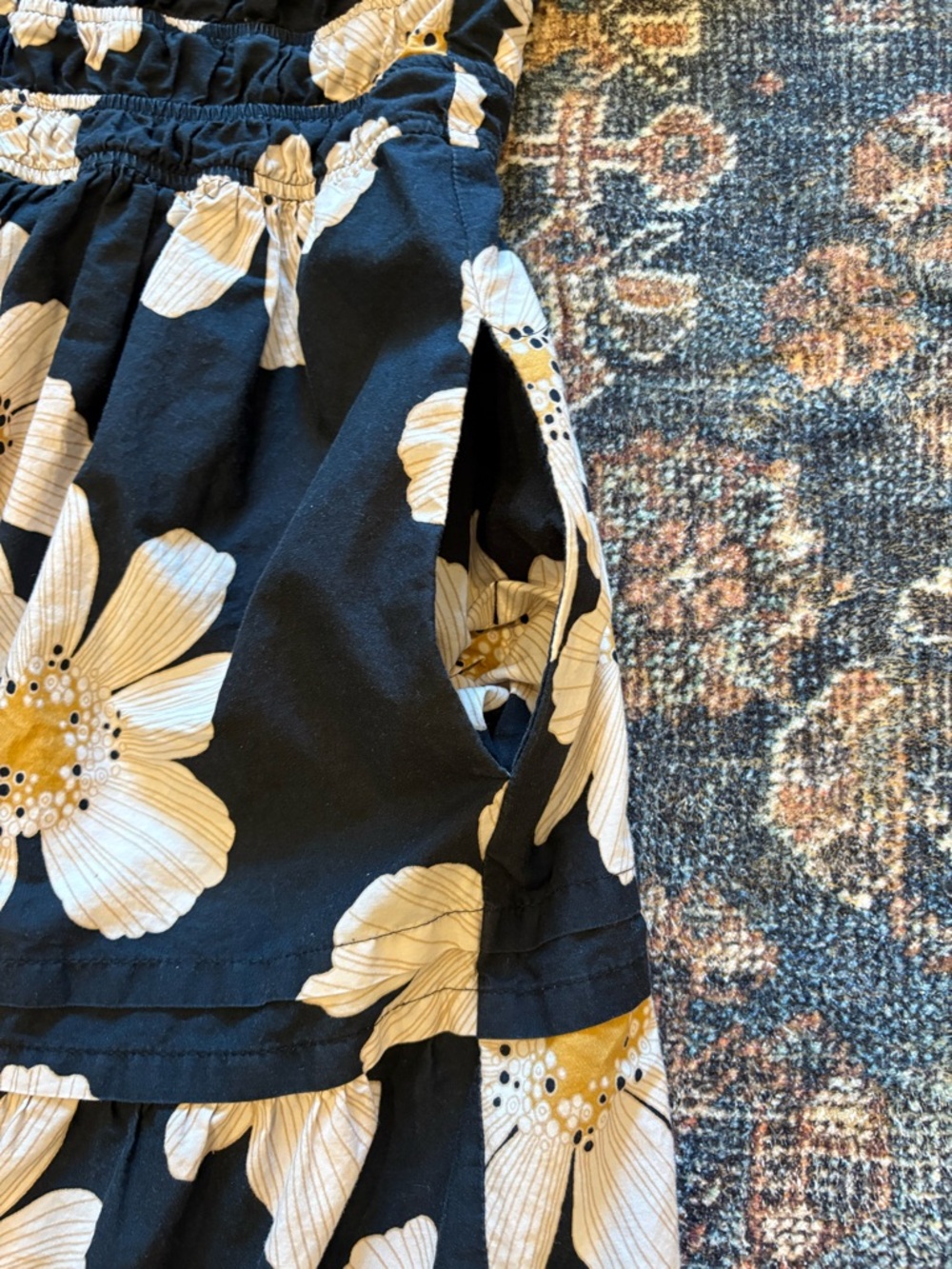 Anthropologie Somerset Maxi Dress with White & Cream Floral Print - Picture 4 of 5